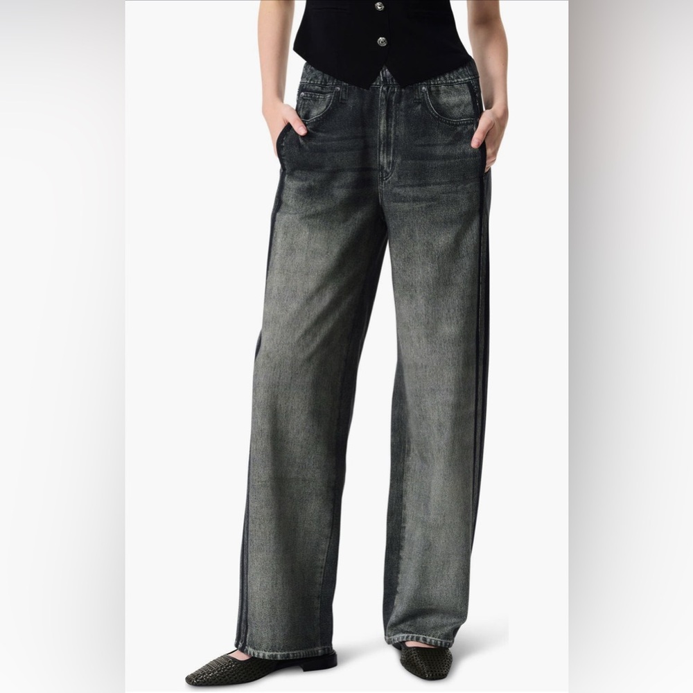 rag & bone Miramar Track Stripe Cotton Terry Sweatpant Jeans